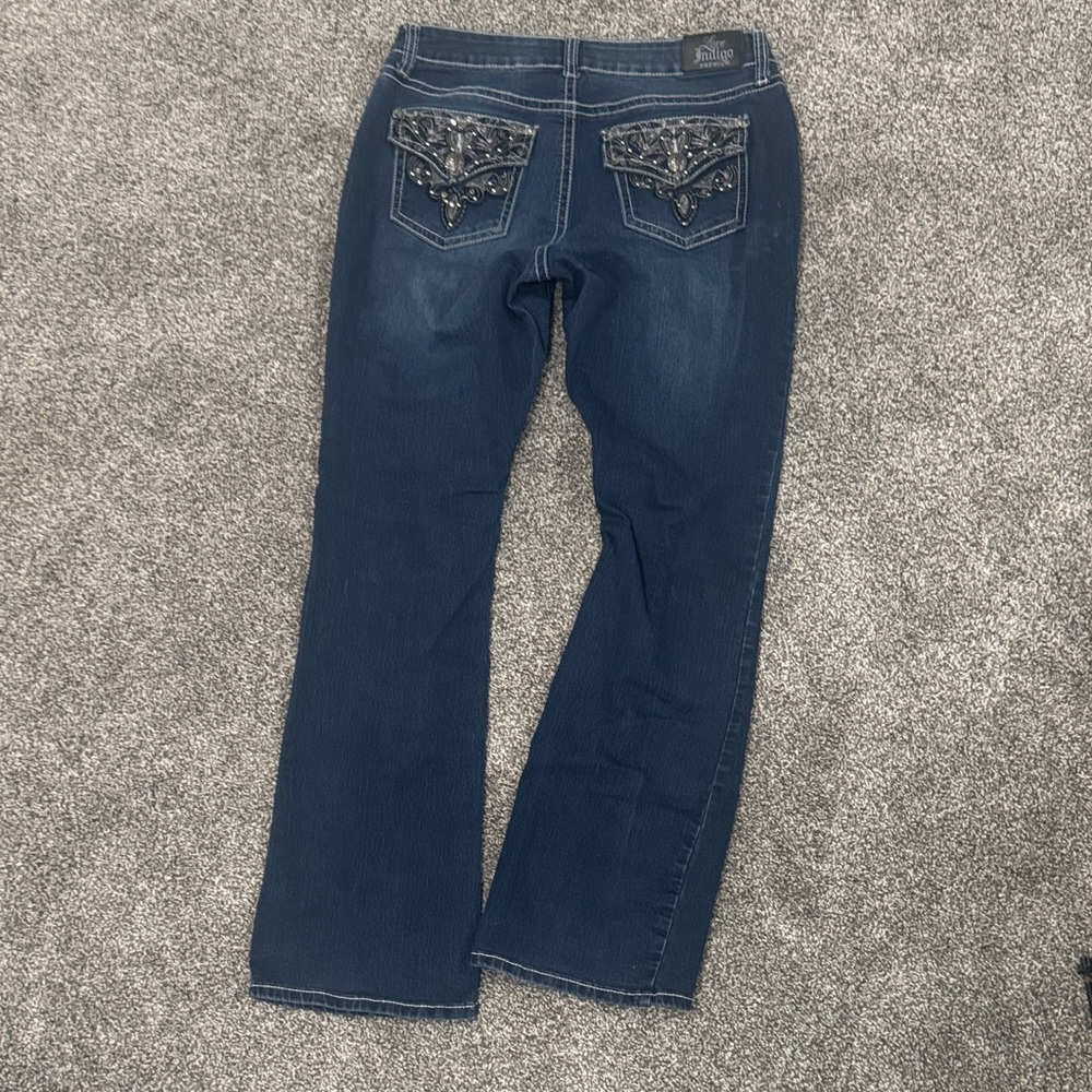 Love Indigo Navy Boot Cut Jeans